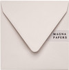 square almond envelopes, ivory envelopes