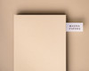 Buttermilk Card, cream cardstock, cream paper