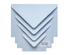 Powder blue envelopes, light blue envelopes