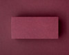 Flat burgundy place card with a minimalist blank design, perfect for custom handwritten or printed guest names at weddings or formal events.
