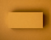 Blank Mustard flat place card made from 380gsm matte cardstock, ready for white or black ink customisation for weddings, parties, or events.