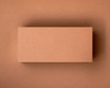 Blank terracotta flat place card in an earthy clay tone, made from 350gsm matte cardstock – ideal for calligraphy