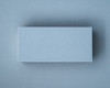 A blank Dusty Blue flat place card displayed on matching cardstock, showcasing the smooth texture and rich colour of the 300gsm paper.