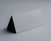 Blank mid grey folded place card on 270gsm card, supplied flat and scored for easy folding.