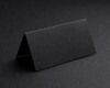 Blank Jet Black folded place card made from premium 270gsm or 350gsm card, ready for personalisation.