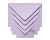 lilac envelopes, purple envelopes
