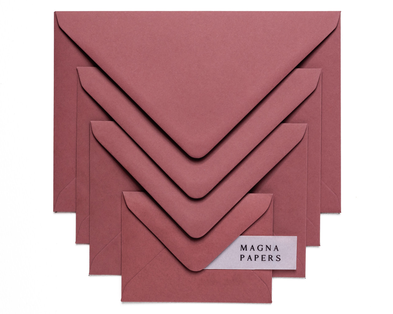 Pink envelope sizes