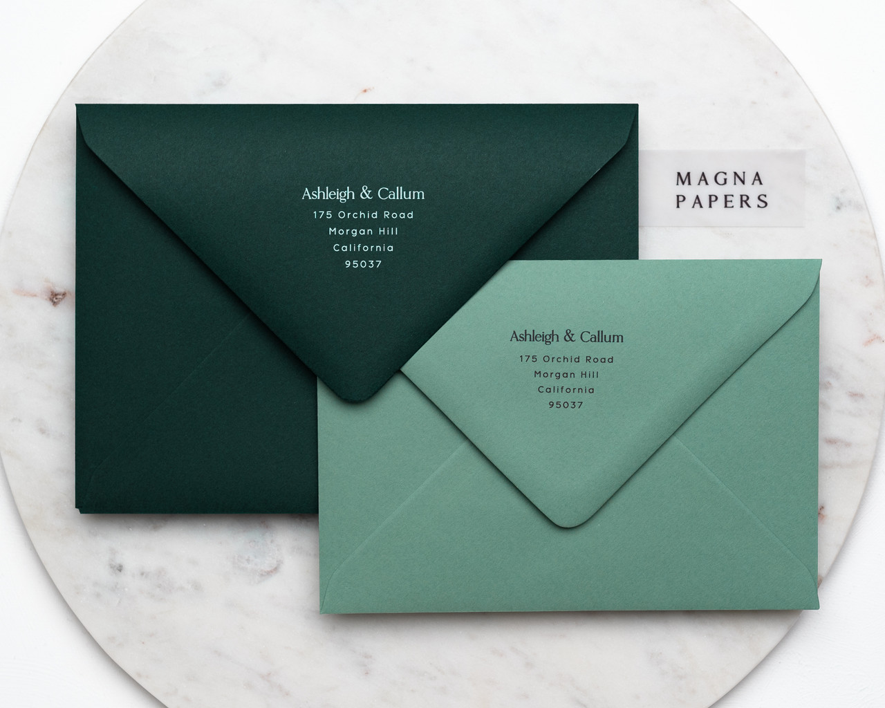 Green envelope