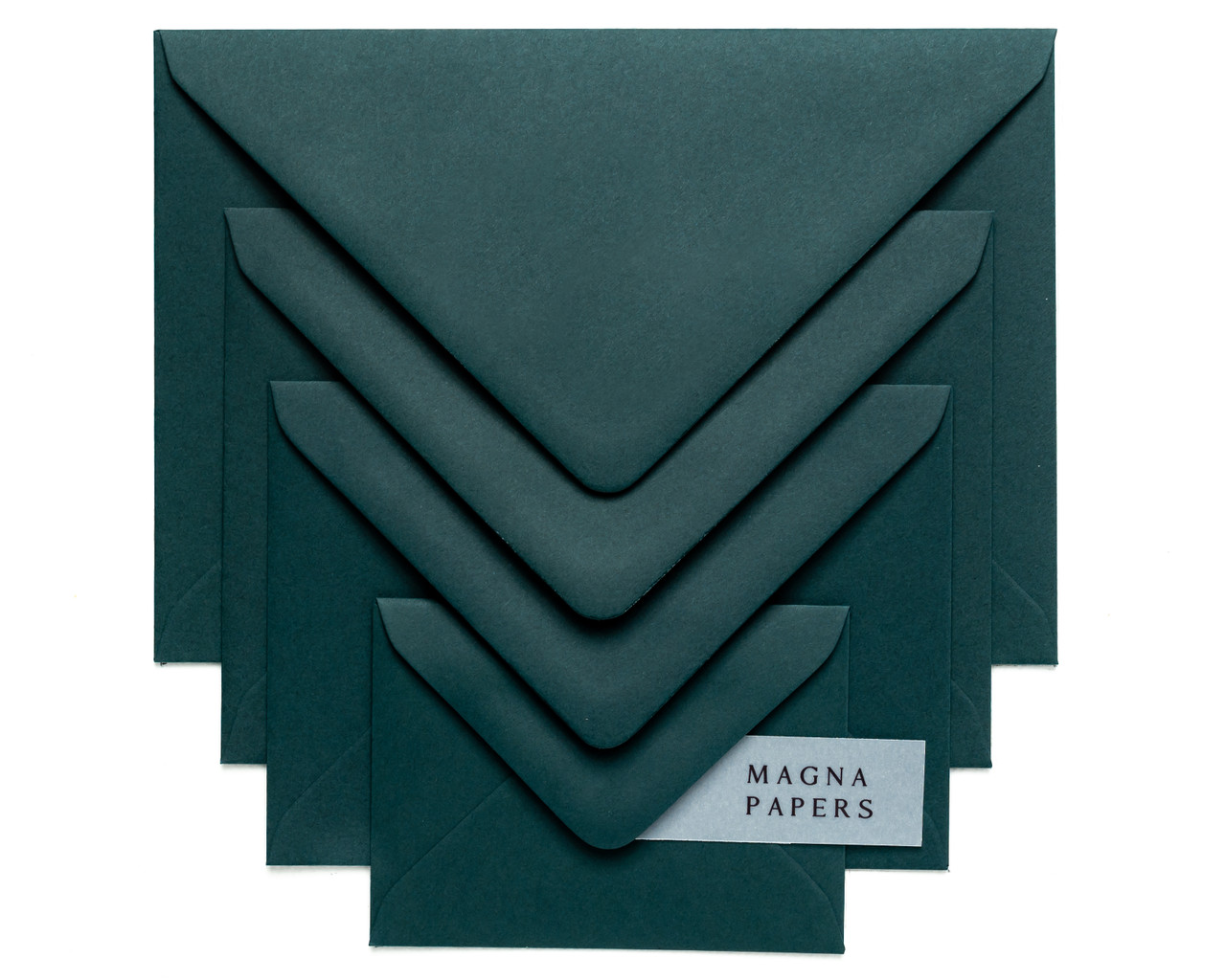 Hunter green envelopes