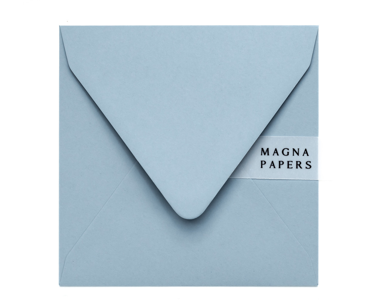 square dusty blue envelopes