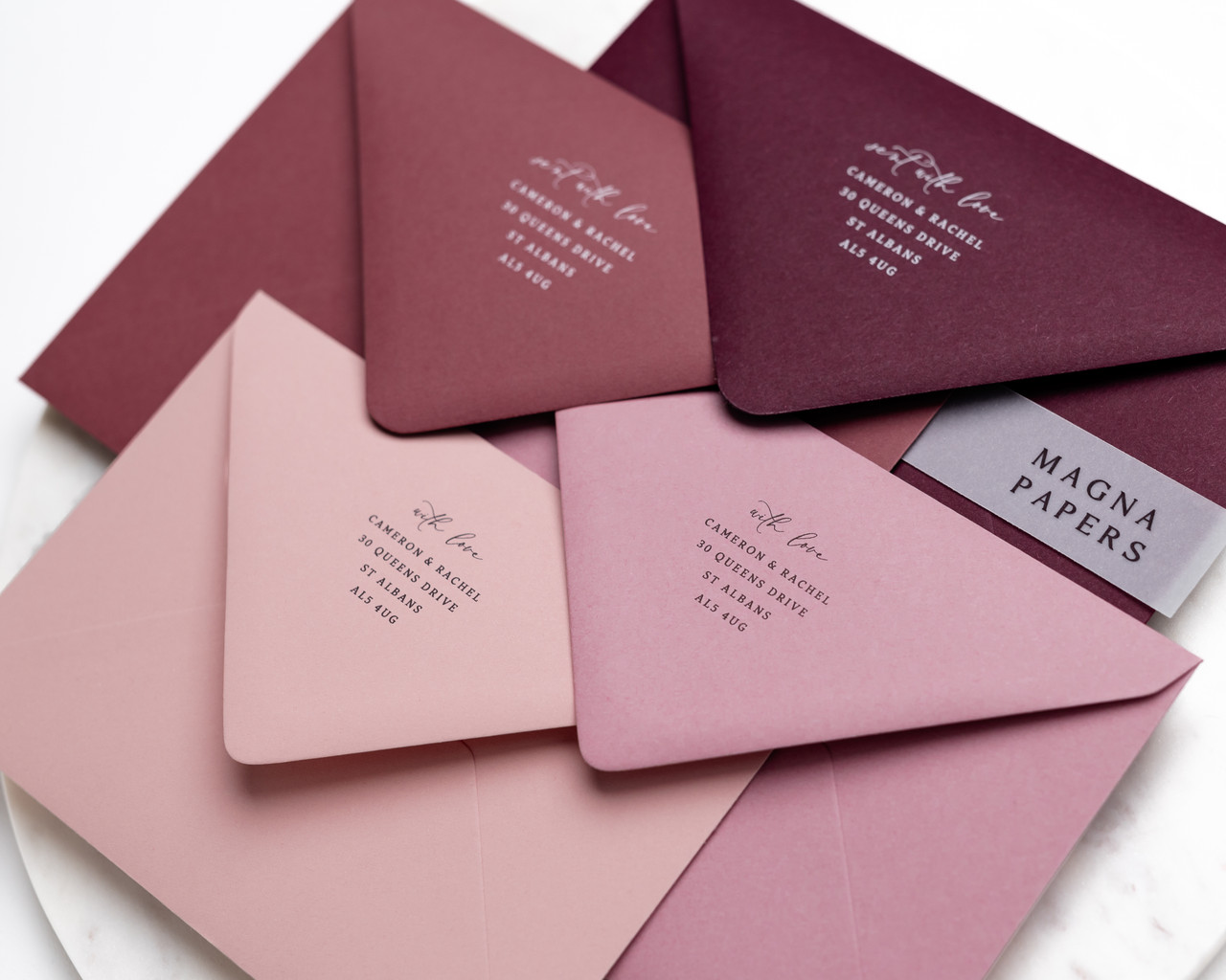 pink invitation