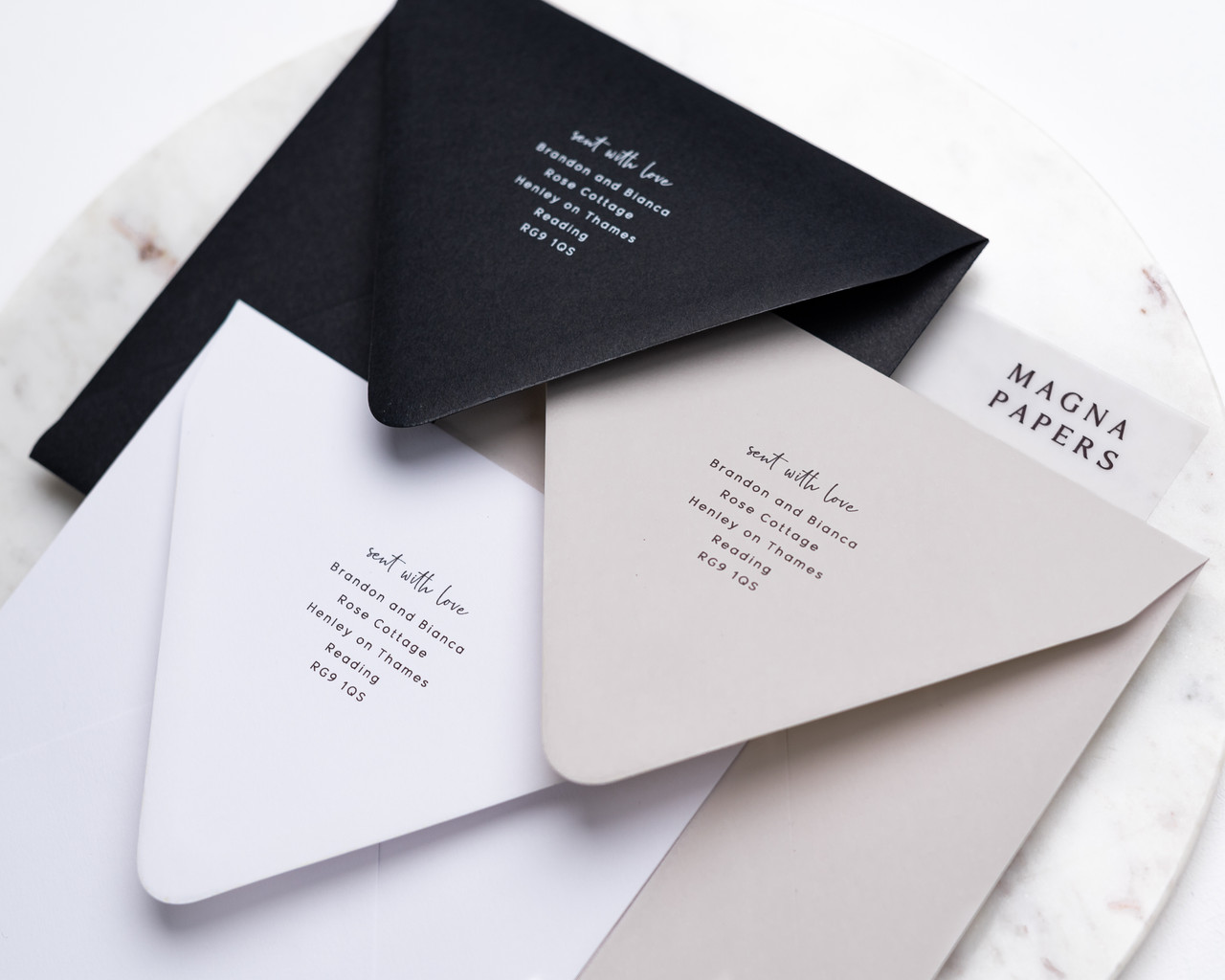 monochrome invites
