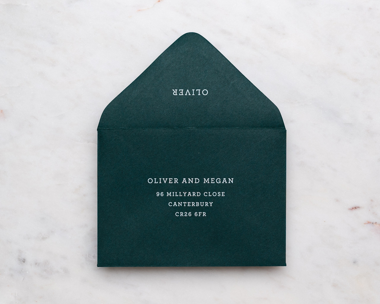 printed rsvp envelope
