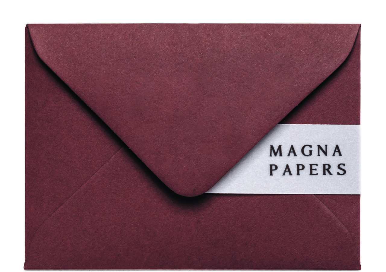 A7 BURGUNDY ENVELOPES