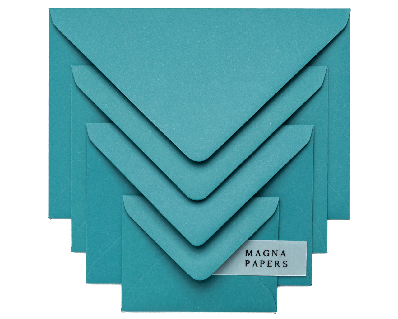 teal envelopes magna papers