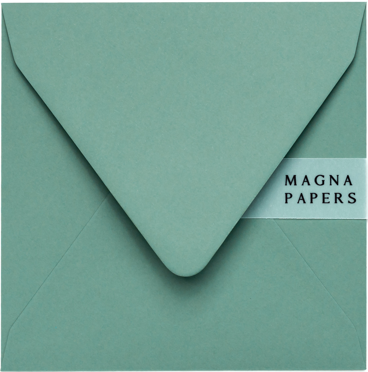 square Jade Green envelopes