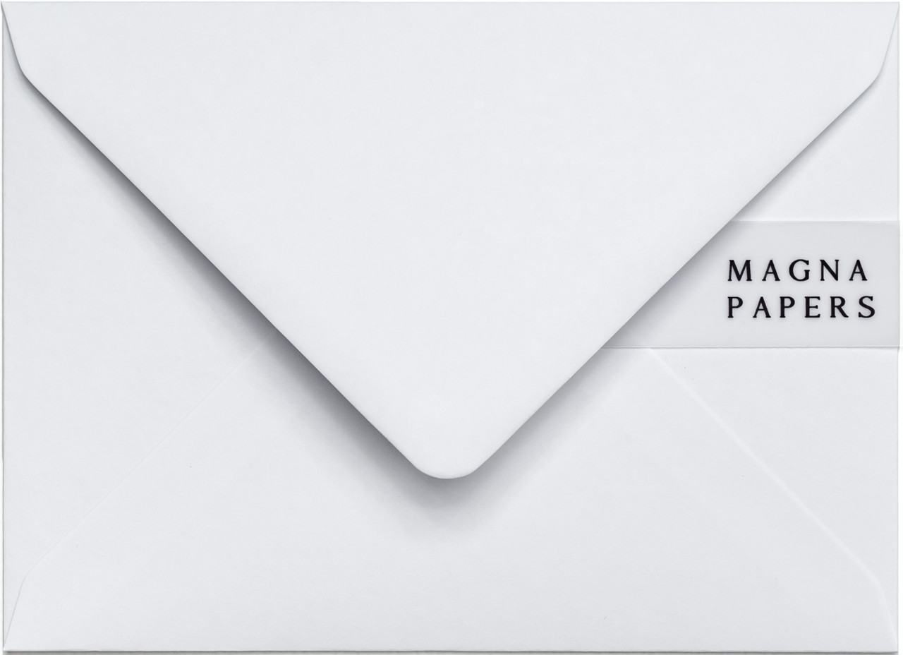 5x7 dove white envelopes