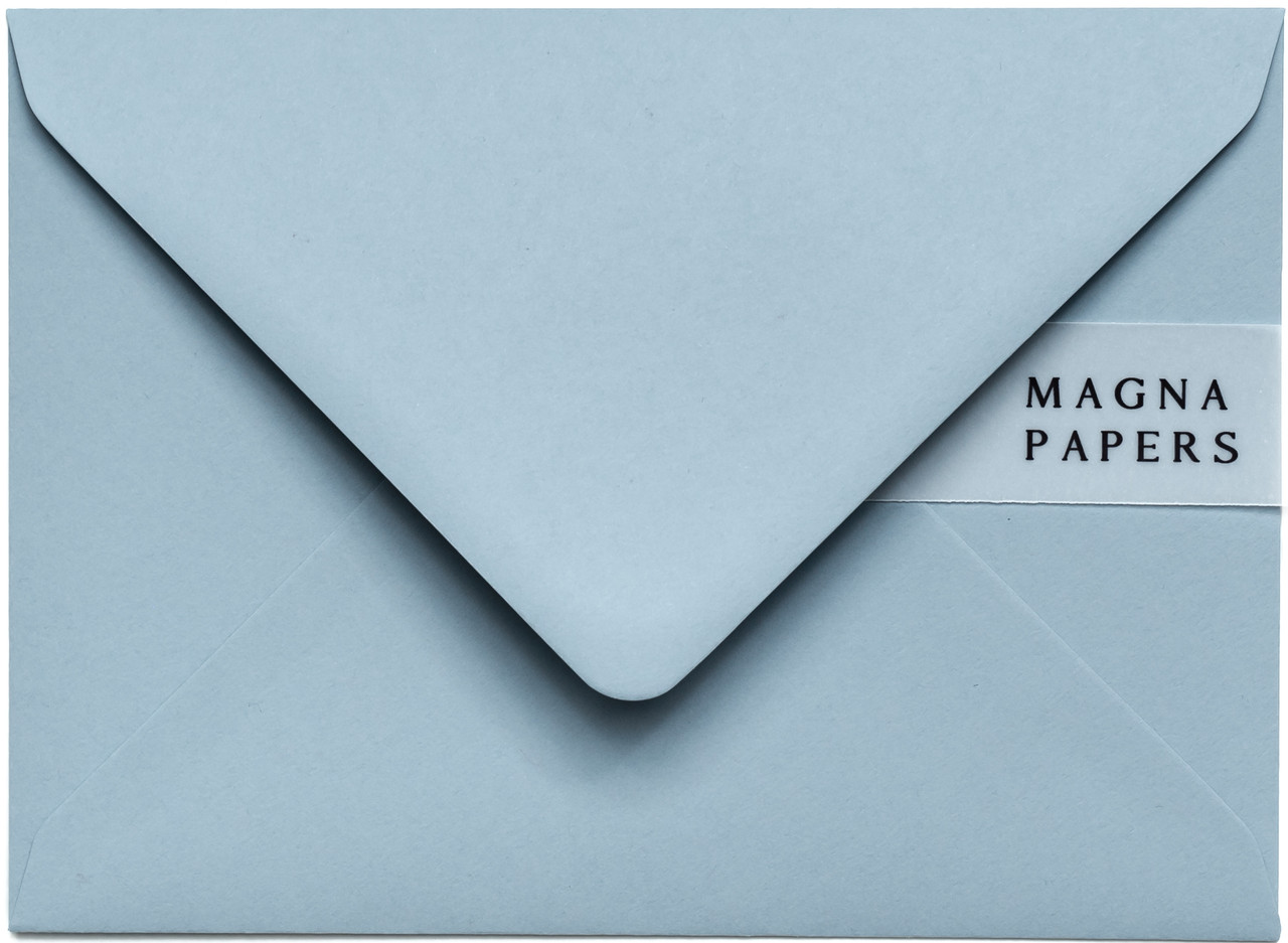 5x7 dusty blue envelopes