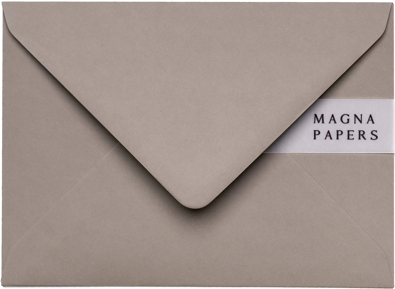 5x7 mocha envelopes, 5x7 taupe envelopes