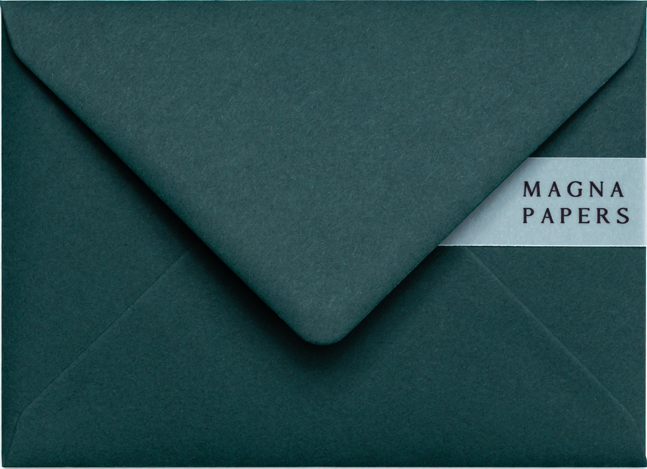 5x7 hunter green envelopes
