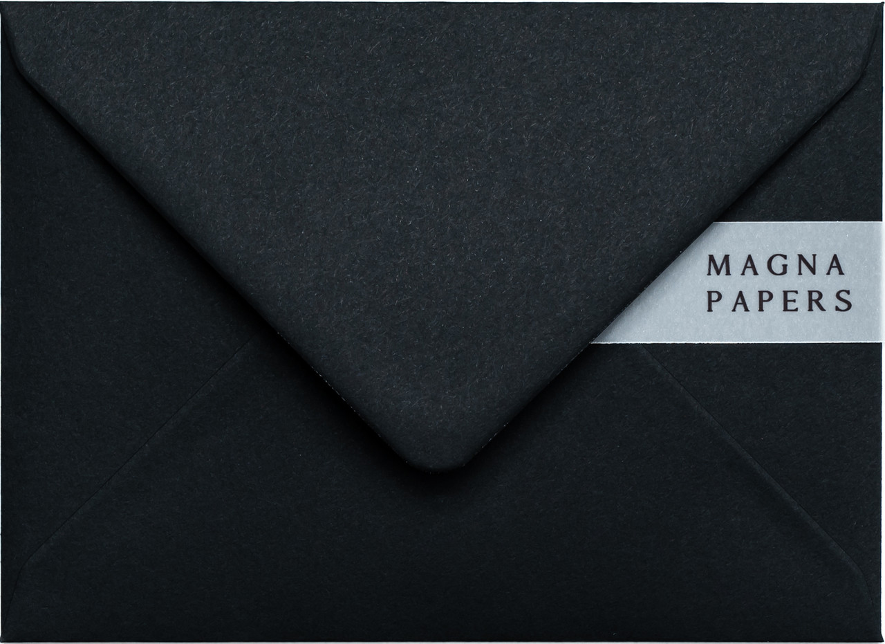 5x7 jet black envelopes