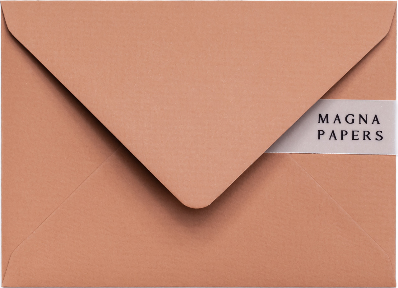 5x7 terracotta envelopes, 5x7 orange envelopes