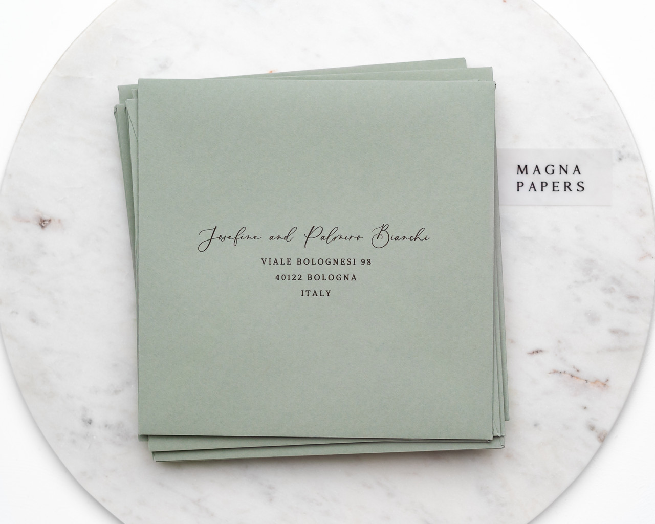 envelope calligraphy