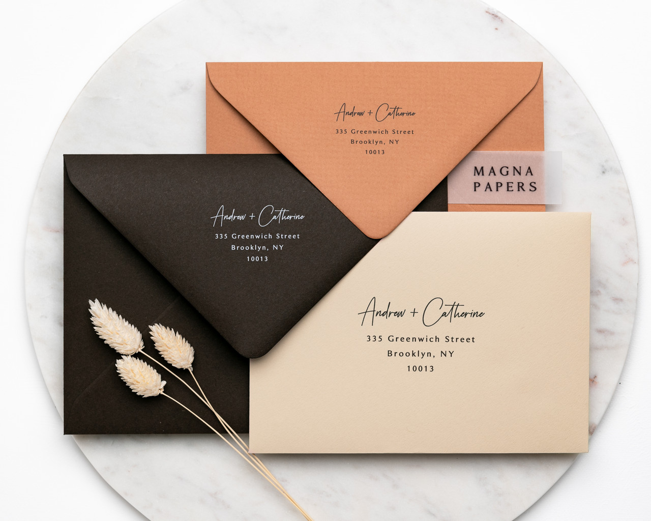 colored envelopes