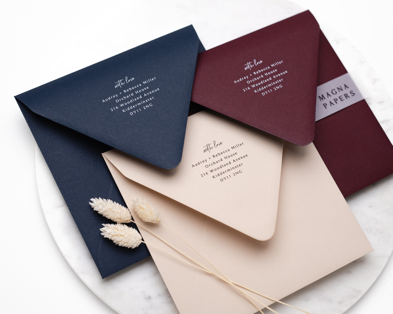 envelope calligraphy