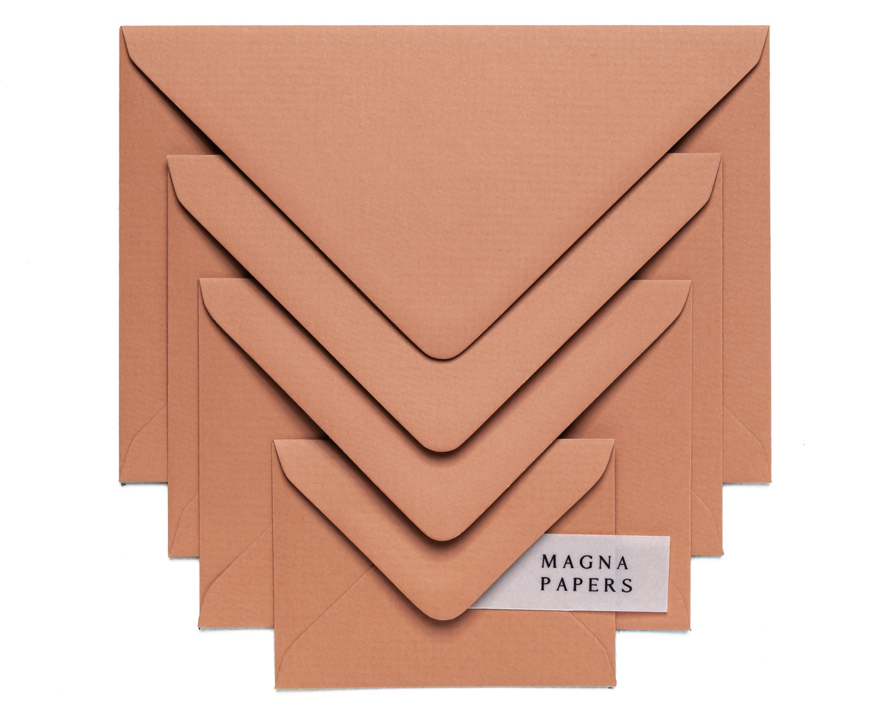 Terracotta envelopes, orange envelopes