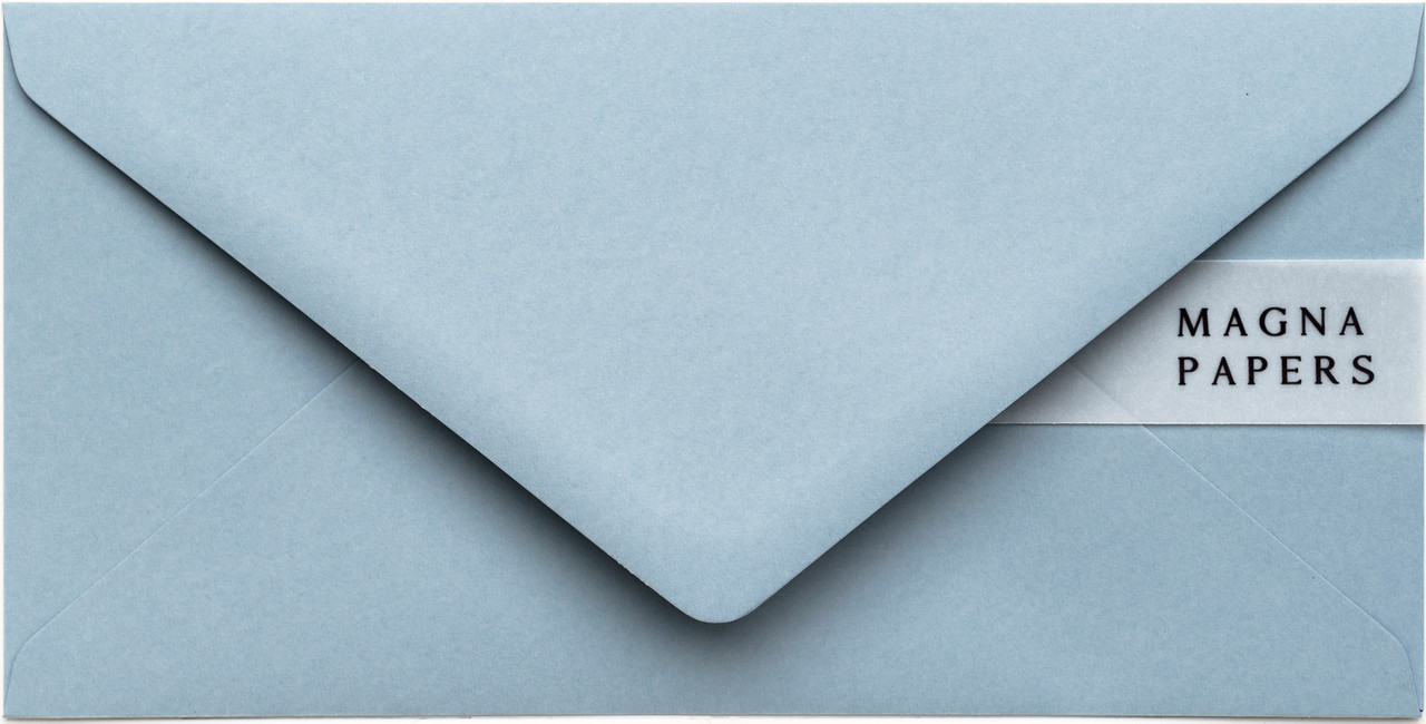 DL dusty blue envelopes