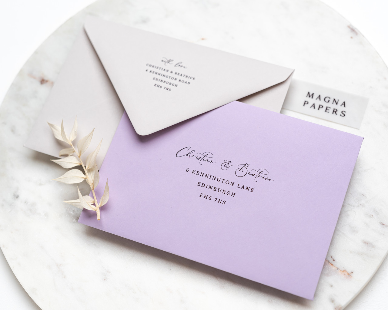 lilac invitations