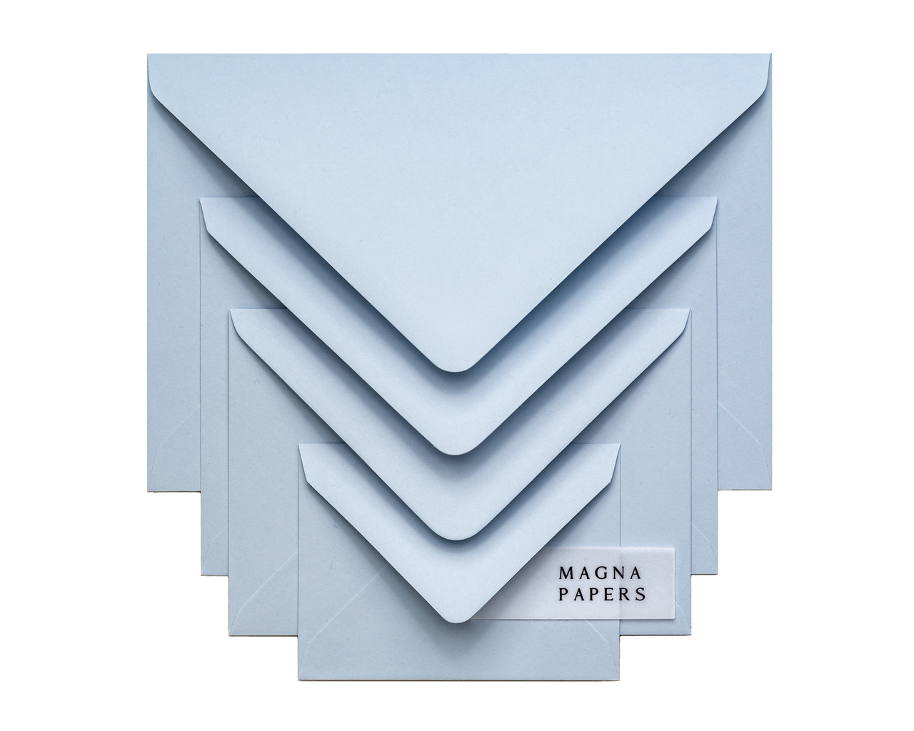 Powder blue envelopes, light blue envelopes