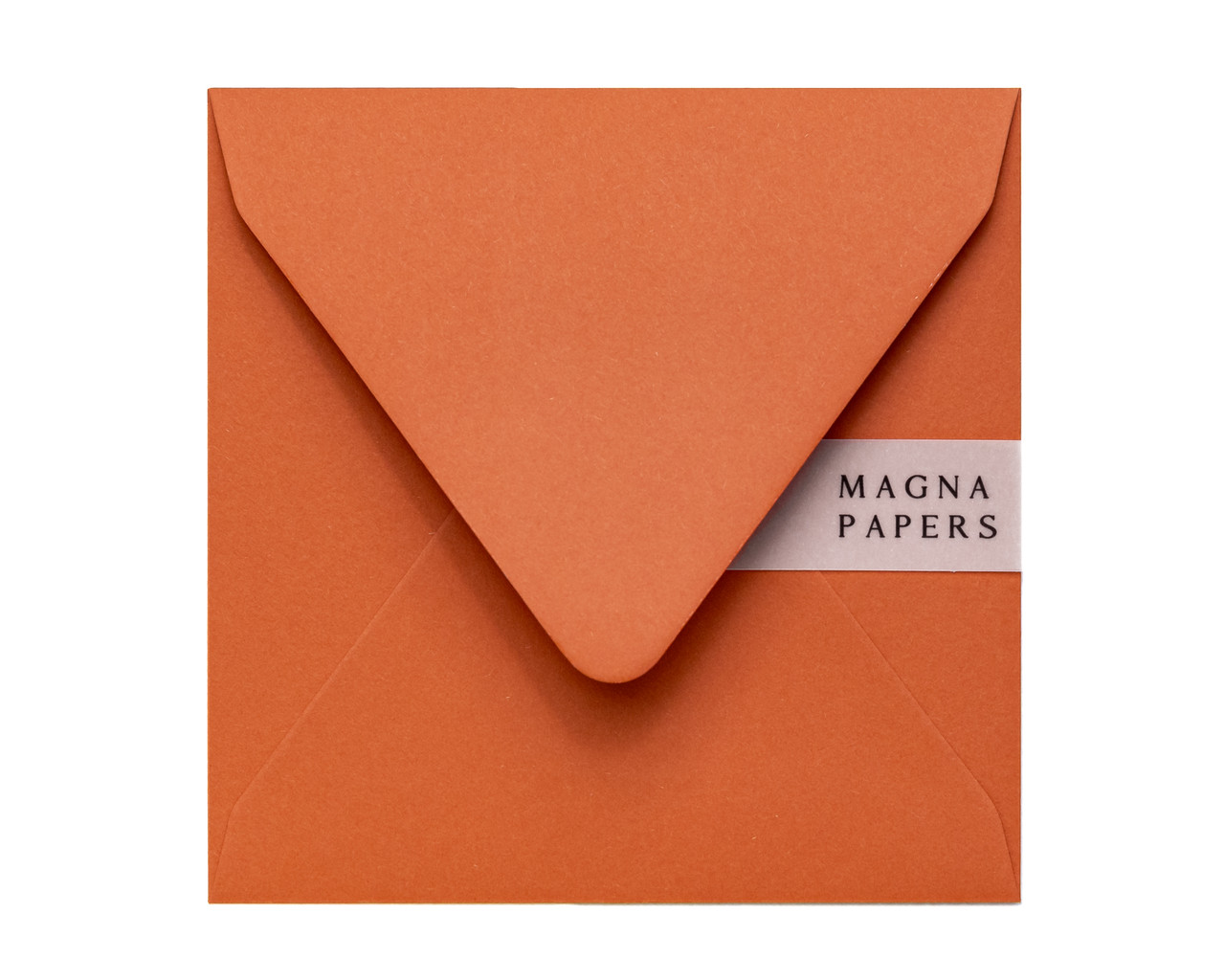 Square Burnt Orange envelopes