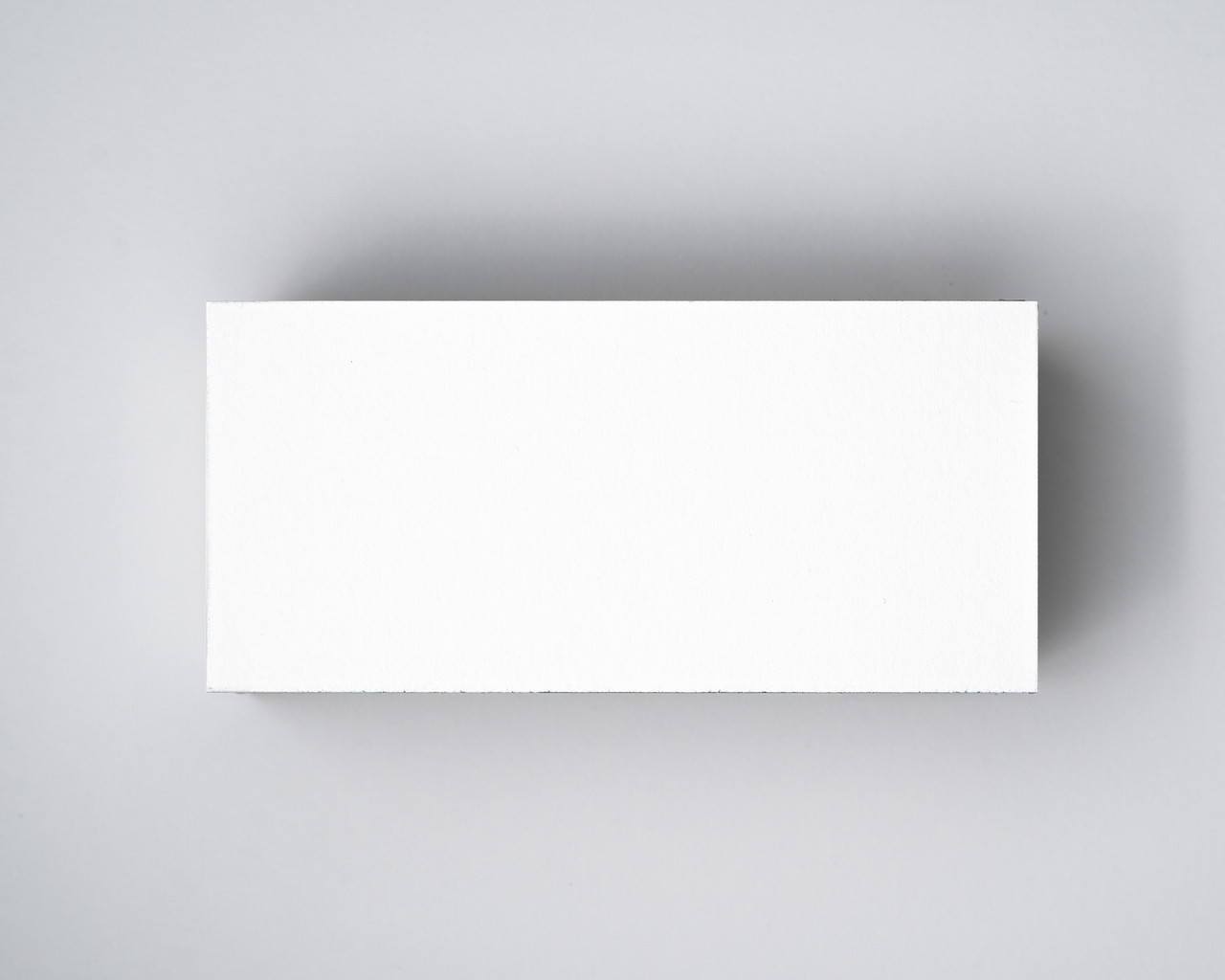Blank Dove White flat place card – minimalist and crisp, perfect for modern table settings.