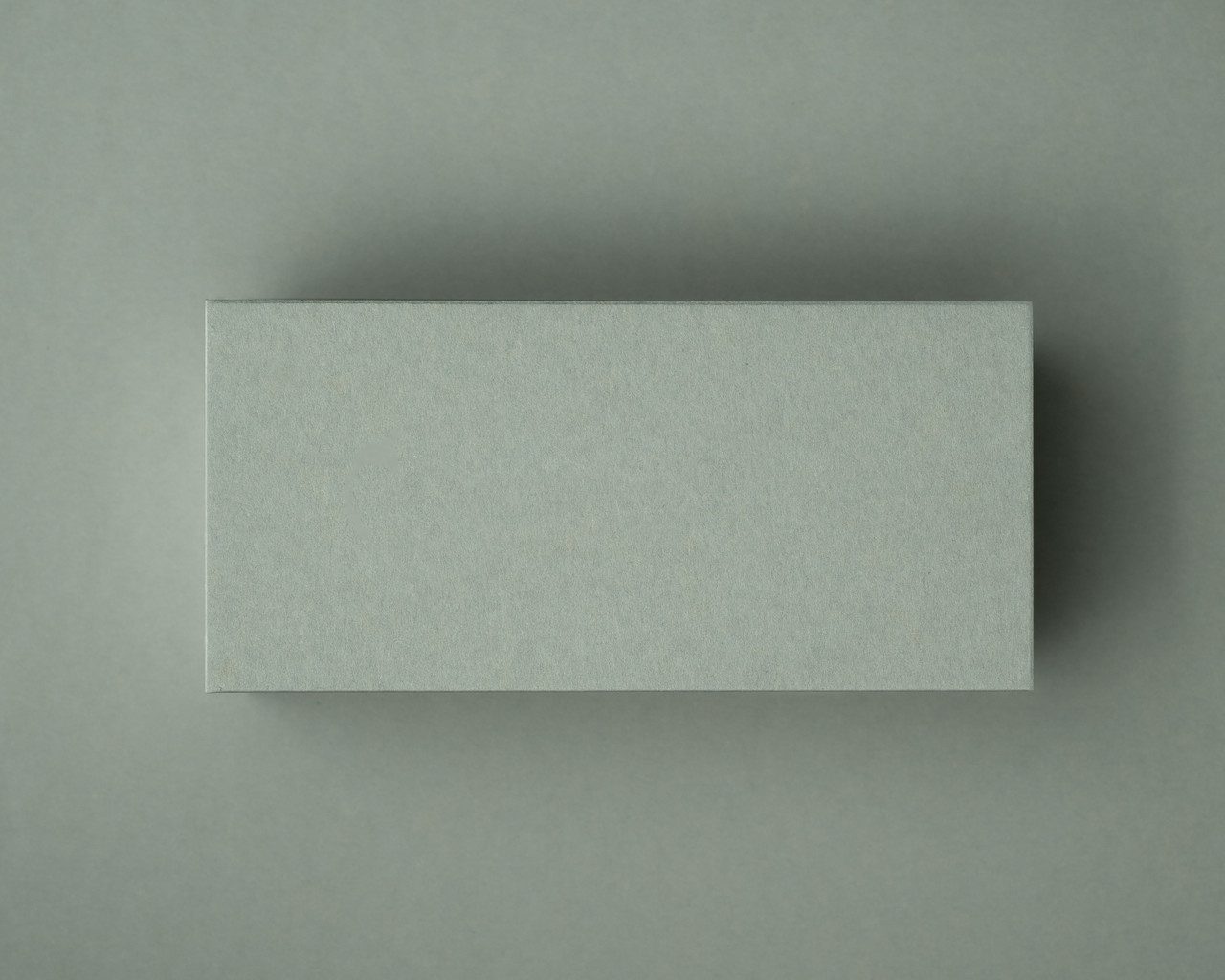 A blank Sage Green flat place card shown on a matching background, highlighting the clean finish and natural green tone of the 300gsm card.