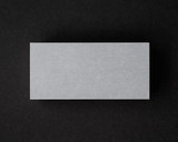 Blank translucent vellum flat place card for wedding or event table settings