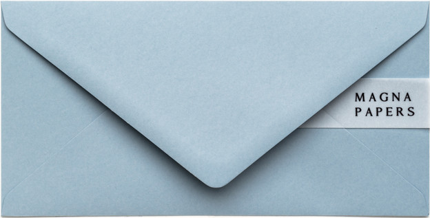 DL dusty blue envelopes