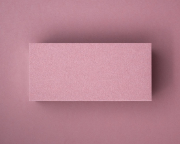 Blank Dusty Rose flat place card on 300gsm matte cardstock, perfect for personalised printing in white or black ink for elegant events.