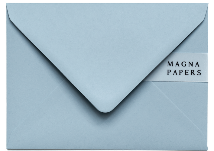 5x7 dusty blue envelopes