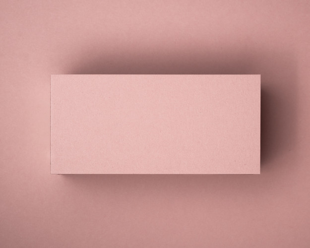 Blank Blush Pink flat place card made from 290gsm matte cardstock, ideal for custom black or white ink printing for weddings and elegant occasions.