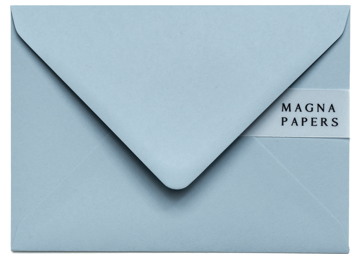 5x7 dusty blue envelopes
