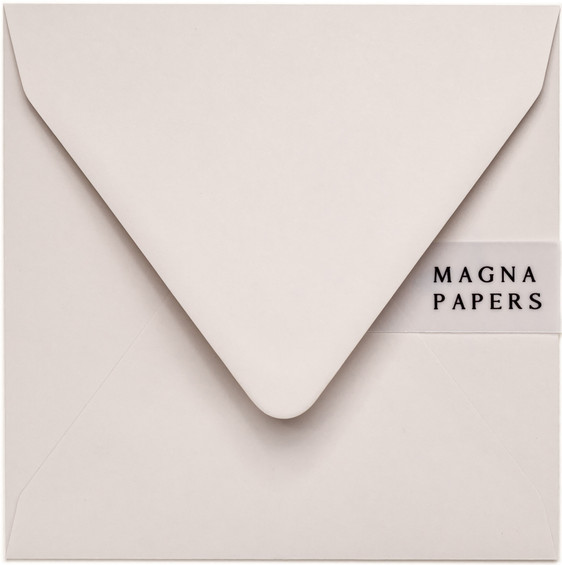 square almond envelopes, ivory envelopes