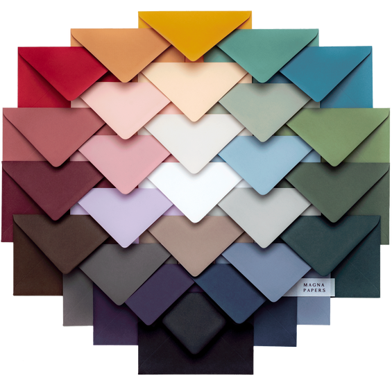 5x7 Coloured Envelopes By Magna Papers