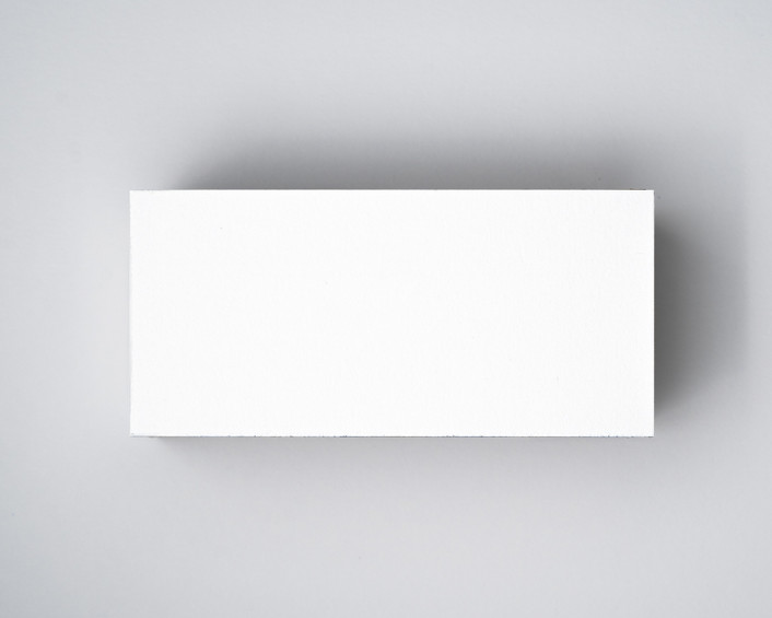 Blank Dove White flat place card – minimalist and crisp, perfect for modern table settings.