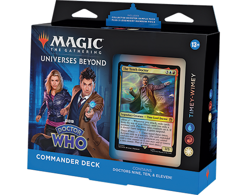 MAGIC THE GATHERING DOCTOR WHO™ COMMANDER DECKLISTS Timey-Wimey (Blue-Red-White)