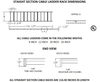 Ladder rack straight sections and runway ladder racks support straight runs. They are available in two designs – 1.5” tube rails or 2” solid rails. 