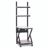 24" Performance 200 Series LAN Station with 28 D Lower Shelf - Folkstone