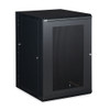 18U LINIER Swing-Out Wall Mount Cabinet With Perforated - Vented Door
