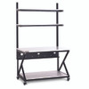 48" Performance 200 Series LAN Station with 28 D Lower Shelf - Folkstone